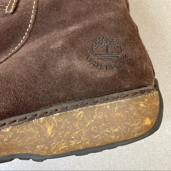 Timberland Women's Dark Brown Suede Lather Sherpa Lined Knee High Boots 6.5 - Picture 16 of 16